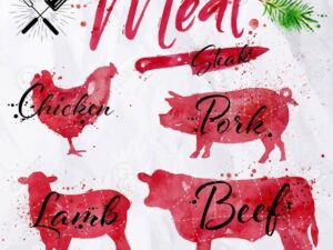 Chicken, Beef, Goats, And Mutton
