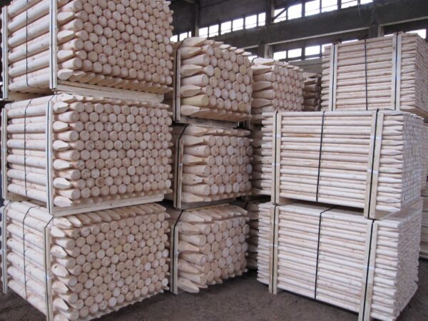 Wooden Poles, Stakes, And Pegs
